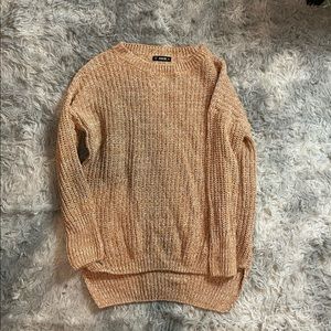 Orange Hi-low sweater